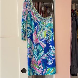 One Shoulder Lilly Pulitzer cocktail dress!